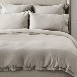 Antwerp Linen Quilt Cover - Natural