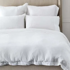 Antwerp Linen Quilt Cover - White