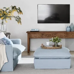 4 Drawer Elm Sofa Table