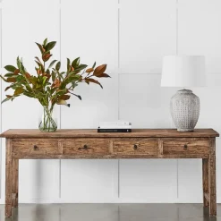 4 Drawer Elm Sofa Table