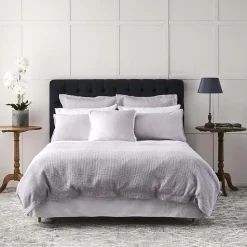Flemish Quilt Cover - Dove