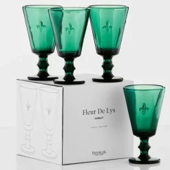 Fleur de Lys Goblet 4 Pack