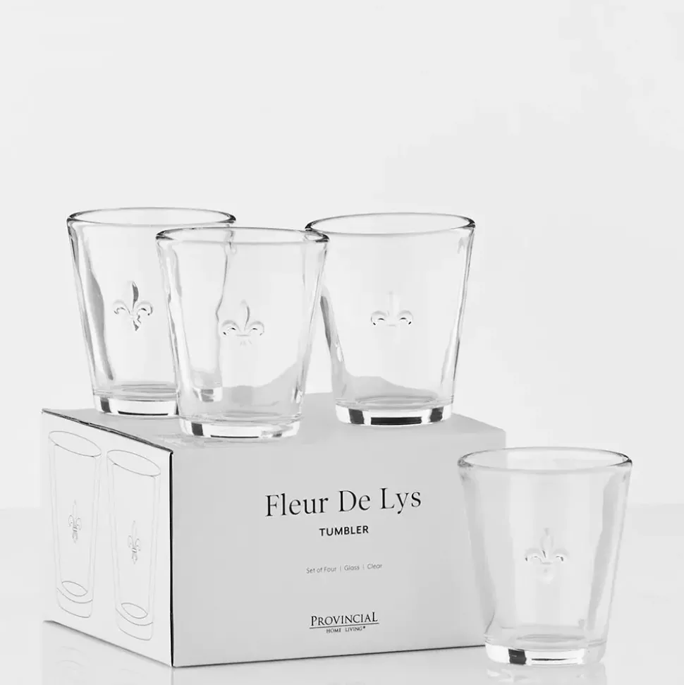 Fleur de Lys Tumbler 4 Pack
