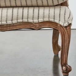 Khadi Hickory Stripe Armchair
