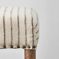 Khadi Hickory Stripe Bench
