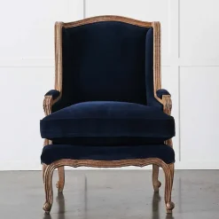 Khadi Indigo Armchair