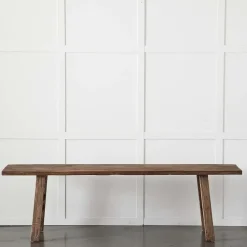 Rustic Elm Bench