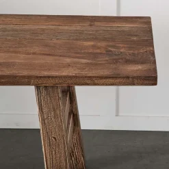 Rustic Elm Bench