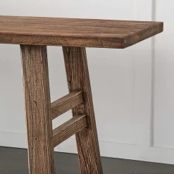 Rustic Elm Bench