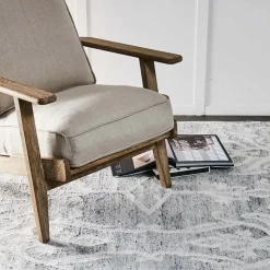Sadie Rug - Grey & White