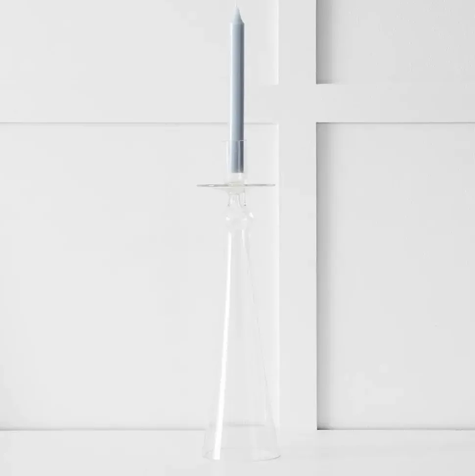 St Piere Glass Candlestick